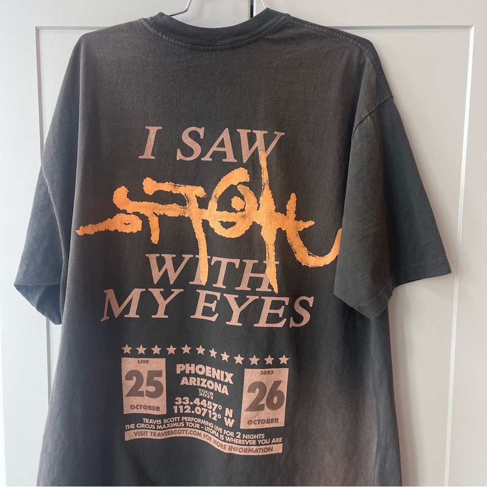 Travis Scott Circus Maximus Tour Tee Utopia Phoenix Arizona Exclusive Shirt XL - Picture 6 of 8